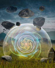 Flying stone hd editing background