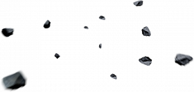 Flying stone transparent png