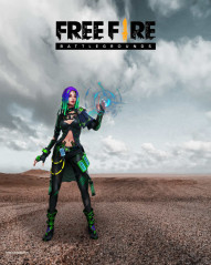 free fire charcter editing background