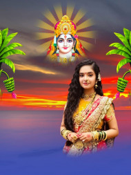 Full hd chhath pooja editing background