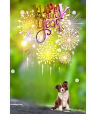 Full hd new year editing background