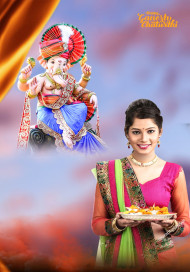 Ganesh Ji Cb Background For Picsart With Girl