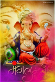 Ganpati Bappa Ganesh Chaturthi Editing Background