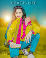 Girl face cut cb background free download