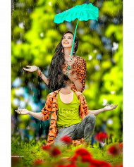 Girl raining snapseed cb editing background