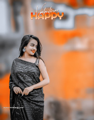 Girl valentine's day editing background 2024