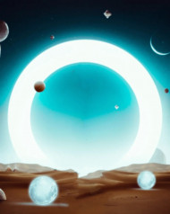 Glowing moon editing background