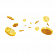 Gold coin dorpping transparent png images