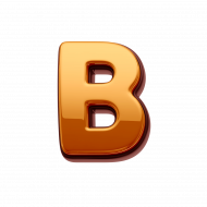 Gold Letter B PNG