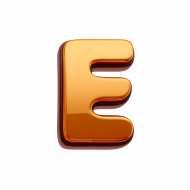 Gold Letter E PNG Transparent Images