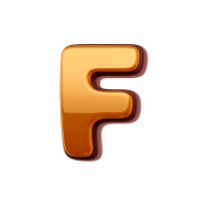 Gold Letter F PNG Transparent Images