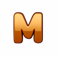 Gold Letter M PNG Transparent ImagesM