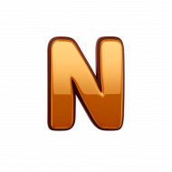 Gold Letter N PNG Transparent Images