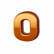 Gold Letter O PNG Transparent Images