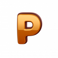 Gold Letter P PNG Transparent Images