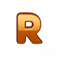 Gold Letter R PNG Transparent Images