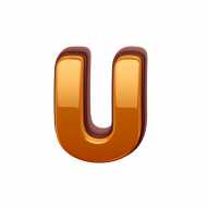 Gold Letter U PNG Transparent Images