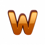 Gold Letter W PNG Transparent Images