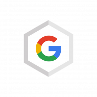 Google hexagon shape logo png copy