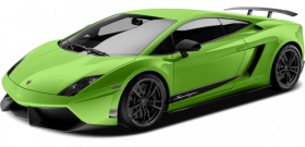 Green Lamborghini Transparent PNG