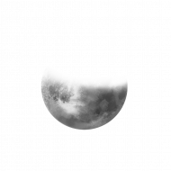 Half white moon png