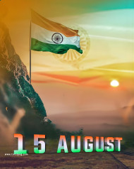 Happy 15 august photo editing background 2024