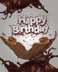 happy birthday editing background