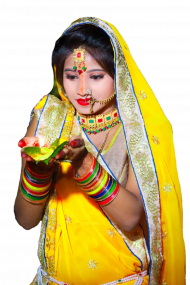 happy chhath puja girl hd png images
