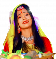Happy chhath puja girl png hd