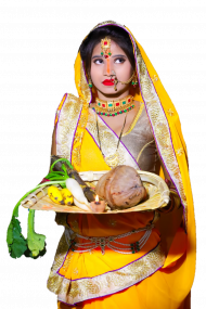 Happy chhath puja girl png imgaes