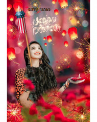 Happy diwali Cb Background With Girl Snapseed 2023