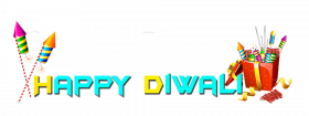 happy diwali text transparent background