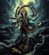 Happy Ganesh chaturthi editing background