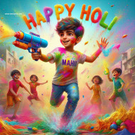 Happy holi ai photo editing 2024