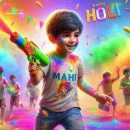 Happy Holi Ai photo Image 2024