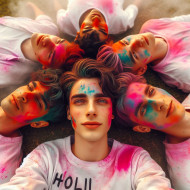 Happy Holi Bing Image Creator Prompts 3D AI Photo Editing