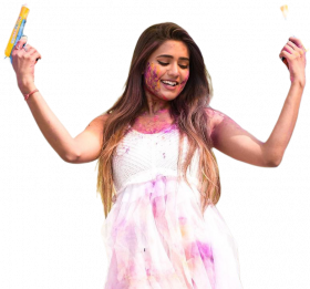 Happy Holi Girl PNG Full HD Download free