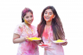 Happy holi girls editing backgrounds