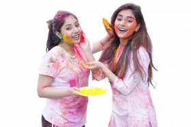 Happy holi girls editing backgrounds