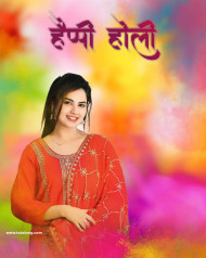 Happy Holi Photo Editing Background With Girl in 2024