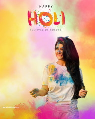 Happy Holi Special Photo Editing Background Download