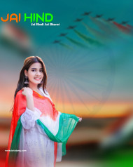 Happy Independence Day Cb Background With Girl