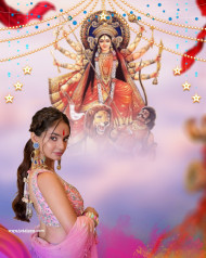 Happy Navratri Photo Editing Background With Anushkha Sen
