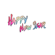 Happy New Text Png High Quality Free