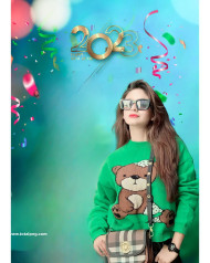 Happy New Year 2023 Cb Background With Girl Anuskha Sen