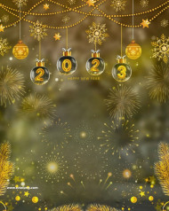 Happy New Year 2023 Editing Background