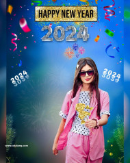 Happy New Year 2024 Cb Editing Background Girl