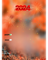Happy New Year 2024 Editing Background Online