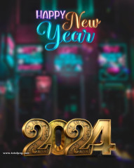Happy new year 2024 hd editing background