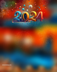 Happy New Year 2024 Photo Editing Background